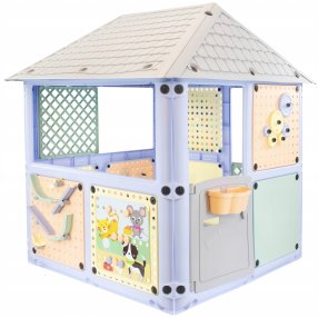 Mochtoys - Dětský zahradní domeček 6v1 oranžový