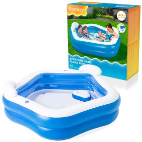 BESTWAY 54153 - Nafukovací bazén čtvercový Oasis™ 213 x 206 x 69 cm